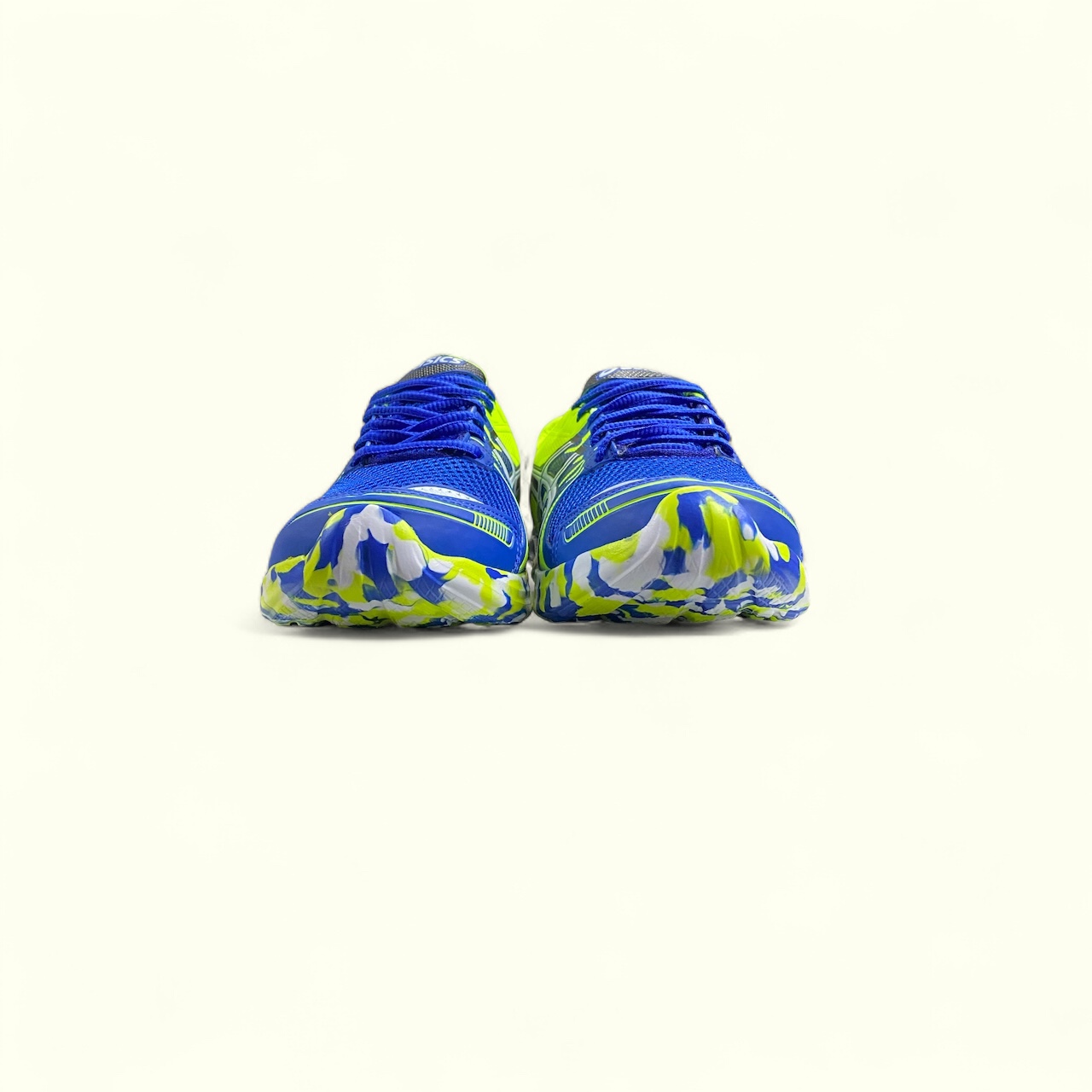 Asics gel azul verde 